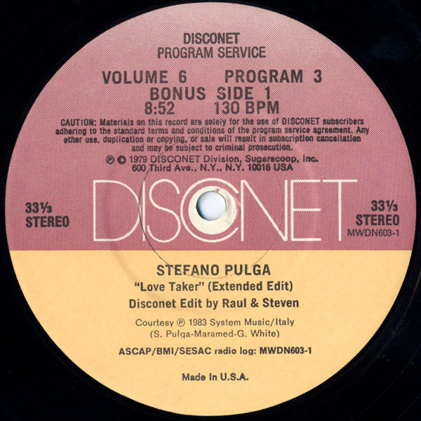 Various : Volume 6 Program 3 (2x12", P/Mixed)
