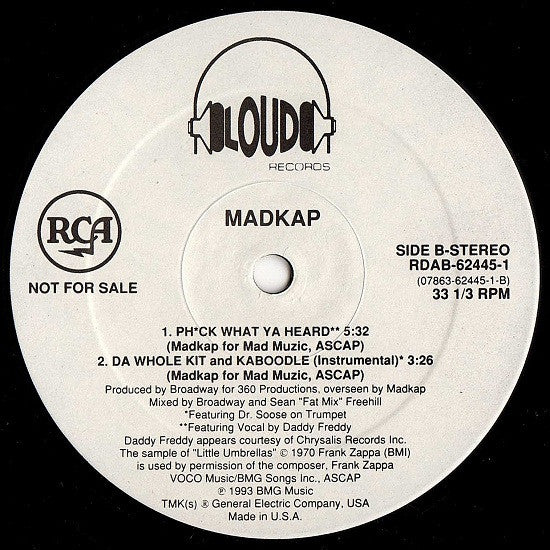 Mad Kap : Da Whole Kit And Kaboodle (12", Promo)