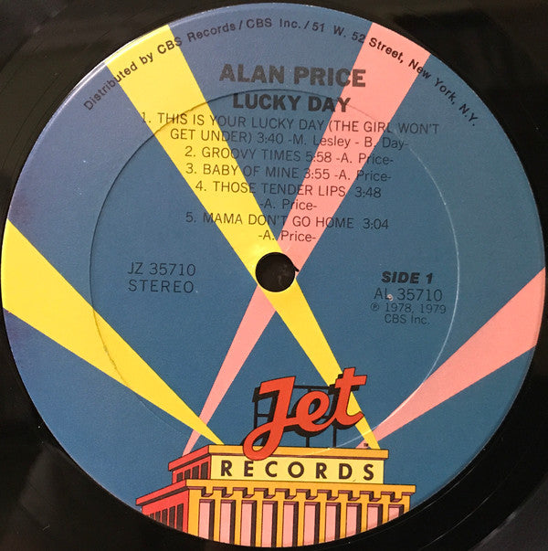 Alan Price : Lucky Day (LP, Album)