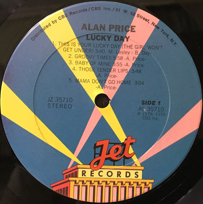 Alan Price : Lucky Day (LP, Album)