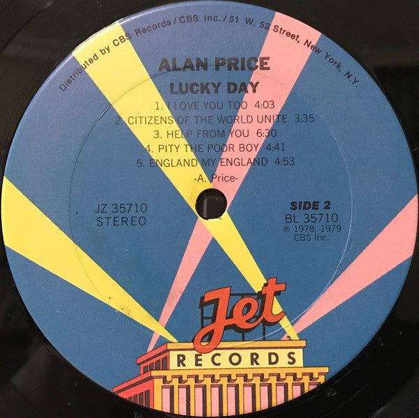 Alan Price : Lucky Day (LP, Album)