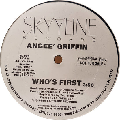 Angee Griffin : Gentle (12", Promo)