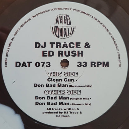 DJ Trace & Ed Rush : Don Bad Man  (12", Bro)