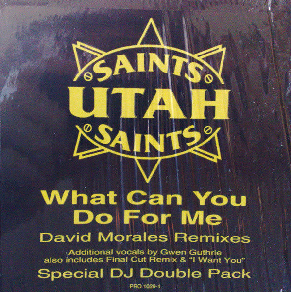 Utah Saints : What Can You Do For Me (David Morales Remixes) (2x12", Promo)