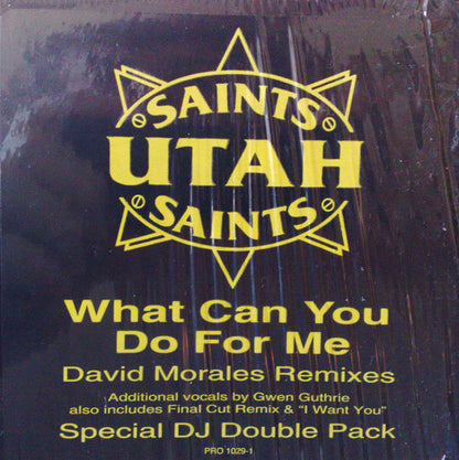 Utah Saints : What Can You Do For Me (David Morales Remixes) (2x12", Promo)