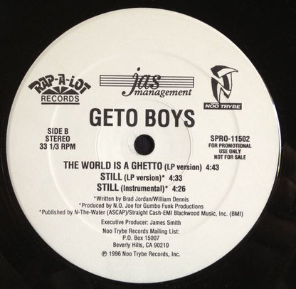 Geto Boys : The World Is A Ghetto (12", Promo)