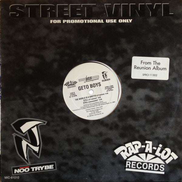 Geto Boys : The World Is A Ghetto (12", Promo)