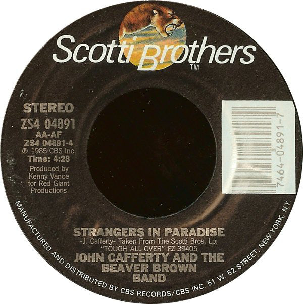 John Cafferty And The Beaver Brown Band : Tough All Over (7", Styrene, Pit)