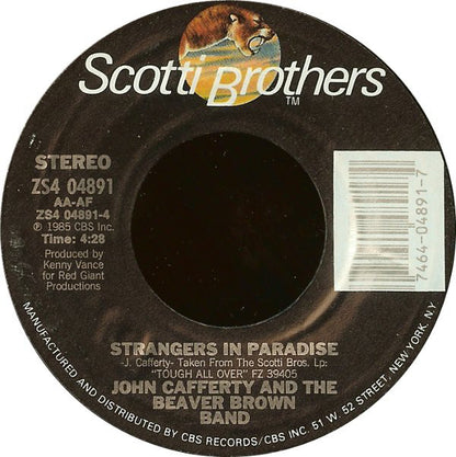 John Cafferty And The Beaver Brown Band : Tough All Over (7", Styrene, Pit)