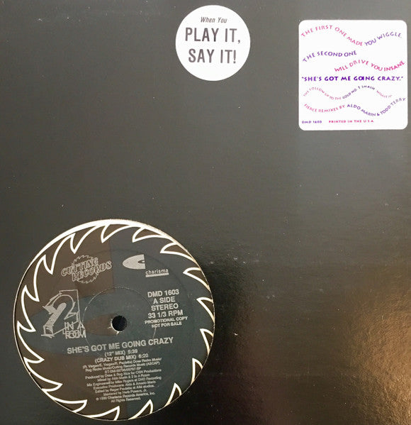 2 In A Room : She's Got Me Going Crazy (12", Promo)
