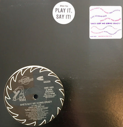 2 In A Room : She's Got Me Going Crazy (12", Promo)