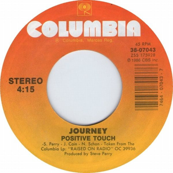 Journey : Why Can't This Night Go On Forever (7", Single)