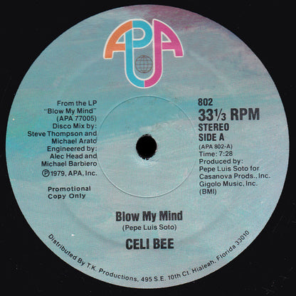 Celi Bee : Blow My Mind / It's Love (12", Promo, Blu)