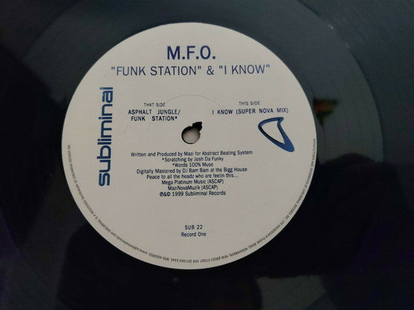 M.F.O.* : Funk Station & I Know (2x12")