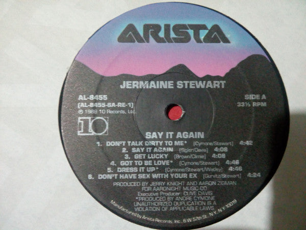 Jermaine Stewart : Say It Again (LP, Album)