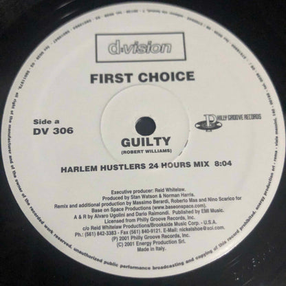 First Choice : Guilty (Harlem Hustlers Remixes) (12")
