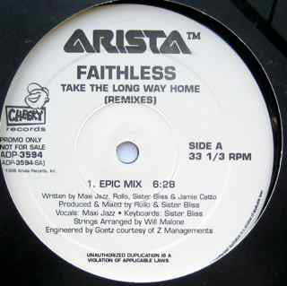 Faithless : Take The Long Way Home (Remixes) (2x12", Promo)