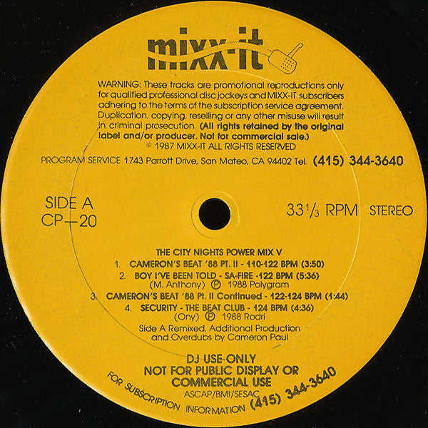 Various : Mixx-it 20 (12", P/Mixed, Promo)
