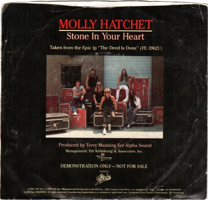 Molly Hatchet : Stone In Your Heart (7", Single, Promo)