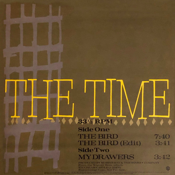 The Time : The Bird (12", Single, Promo)