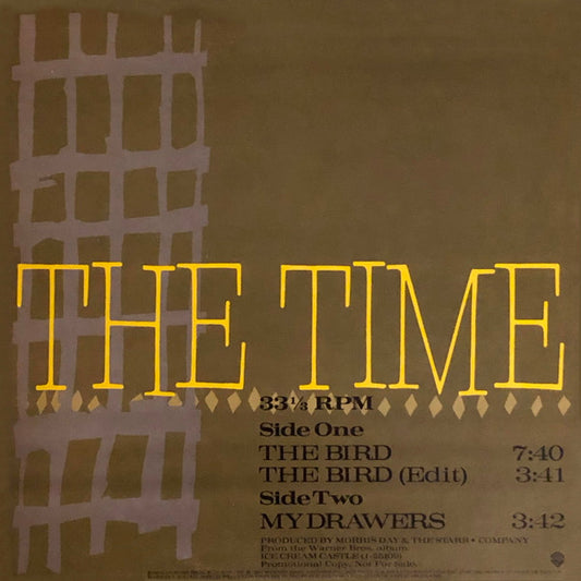 The Time : The Bird (12", Single, Promo)