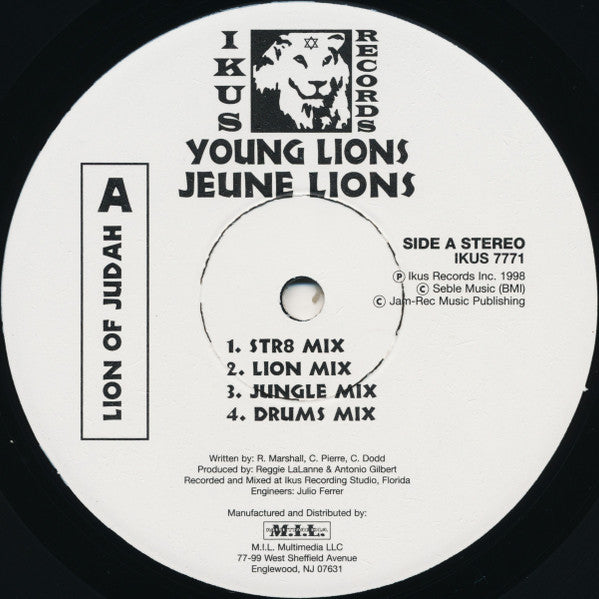 Young Lions (4) : Lion Of Judah / First Free / 1804 (12")
