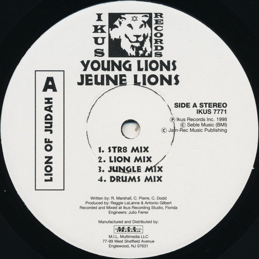Young Lions (4) : Lion Of Judah / First Free / 1804 (12")