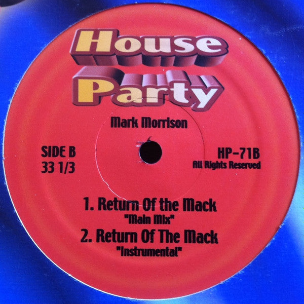Chuckii Booker / Mark Morrison : Games / Return Of The Mack (12", Unofficial)