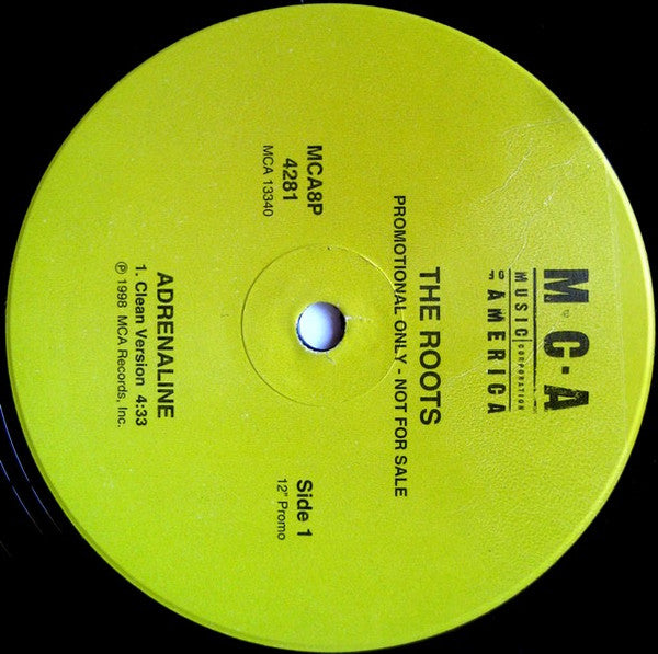 The Roots : Adrenaline (12", Promo)