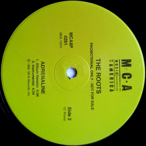 The Roots : Adrenaline (12", Promo)