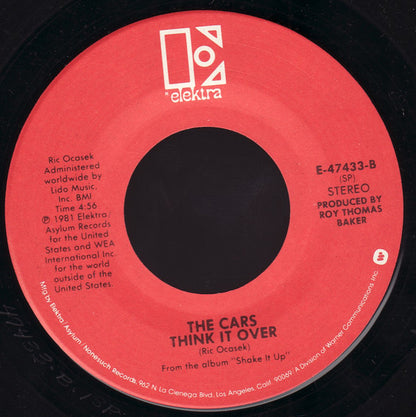 The Cars : Since You're Gone  b/w  Think It Over (7", Single, SP )