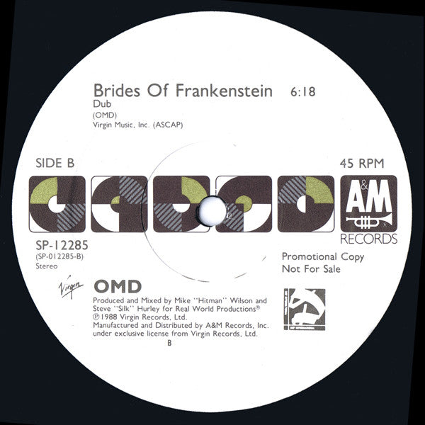 OMD* : Brides Of Frankenstein (12", Single, Promo)