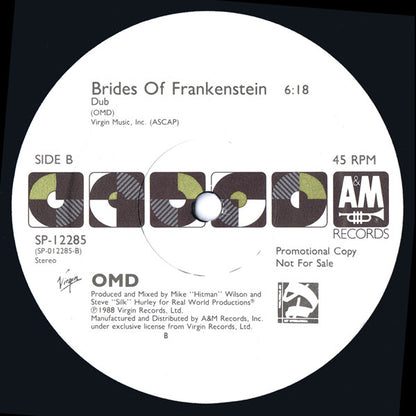 OMD* : Brides Of Frankenstein (12", Single, Promo)