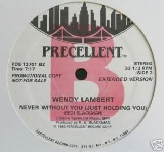 Wendy Lambert : Never Without You (Just Holding You) (12", Promo)