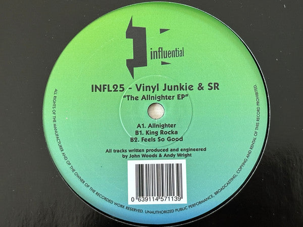 Vinyl Junkie & DJ SR (2) : The Allnighter EP (12", EP)