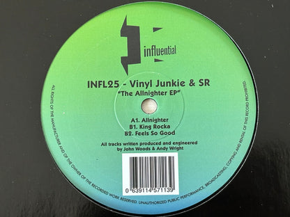 Vinyl Junkie & DJ SR (2) : The Allnighter EP (12", EP)