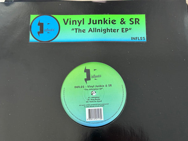 Vinyl Junkie & DJ SR (2) : The Allnighter EP (12", EP)