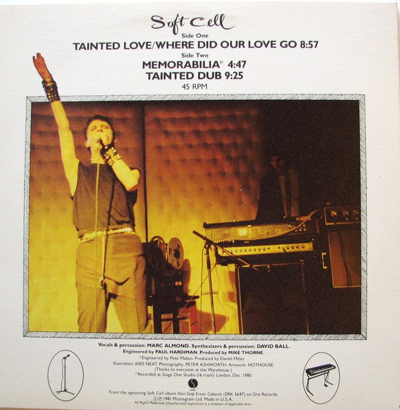 Soft Cell : Tainted Love / Where Did Our Love Go (12", M/Print, Spe)