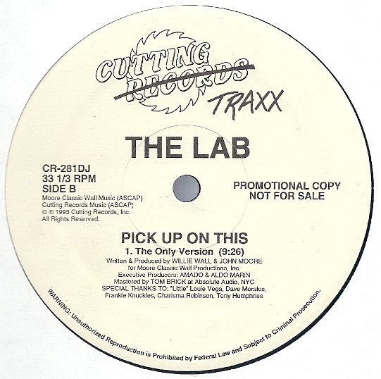 The Lab (3) : Mary Stomp Your Feet (12", Promo)