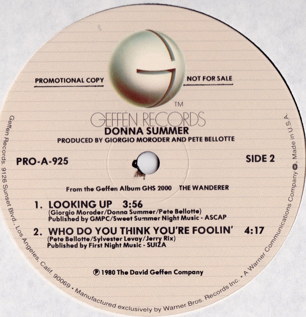 Donna Summer : Cold Love (12", Promo)