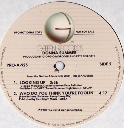 Donna Summer : Cold Love (12", Promo)