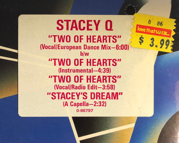 Stacey Q : Two Of Hearts (European Mix) (12", Lab)