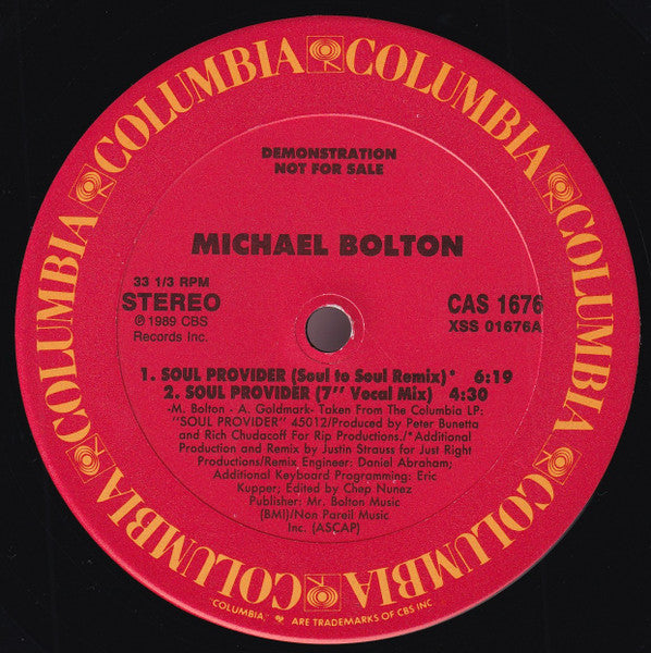 Michael Bolton : Soul Provider (12", Promo)