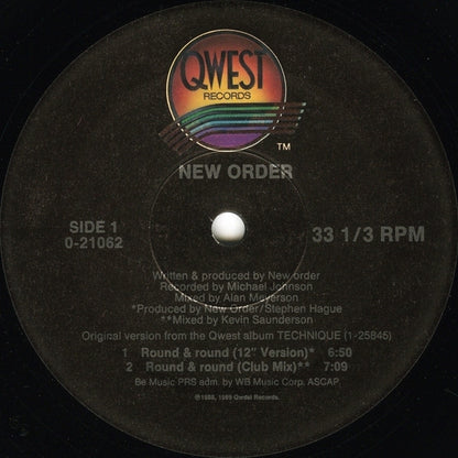 Neworder* : Round&round (12", Maxi, SRC)