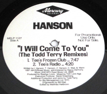 Hanson : I Will Come To You (12", Promo)