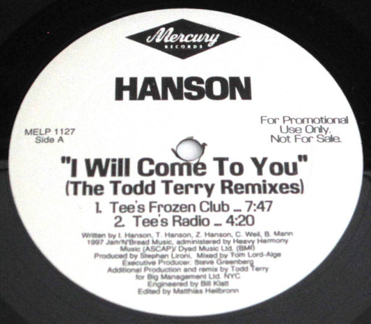 Hanson : I Will Come To You (12", Promo)
