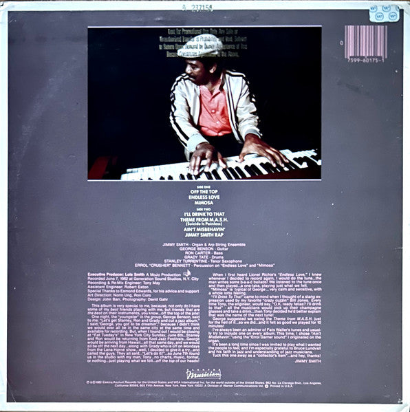 Jimmy Smith : Off The Top (LP, Album, Promo, All)
