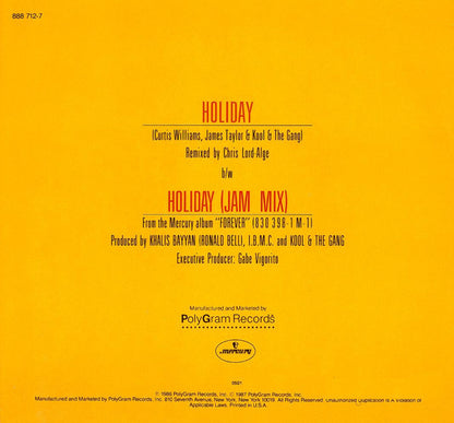 Kool & The Gang : Holiday (7", Spe)