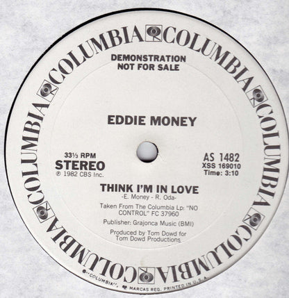 Eddie Money : Think I'm In Love (12", Pro)
