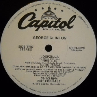 George Clinton : Loopzilla (12", Promo)